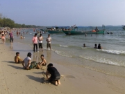 Szilveszter a kambodzsai tengerparton
